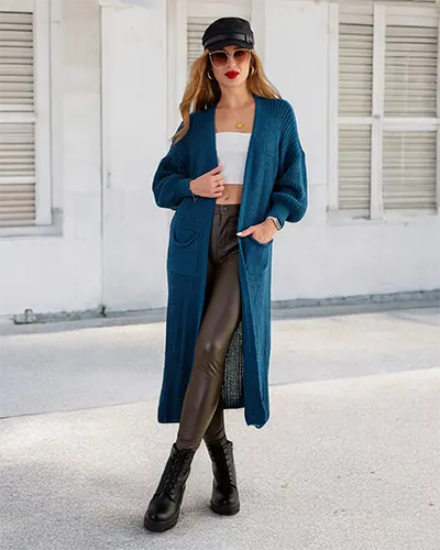 Royalfashion Pulover de cuvertură tricotat pentru femei