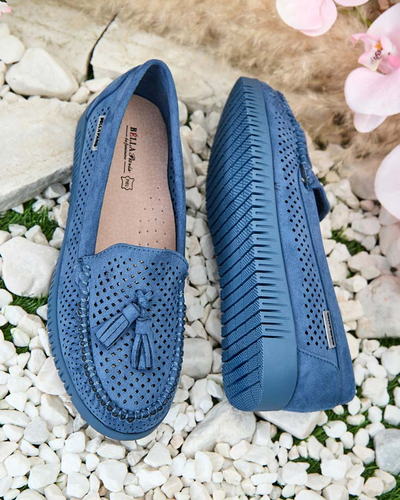 Royalfashion Mocasini traforați de damă Molaffa