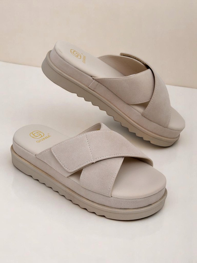 Royalfashion Sandale plate pentru femei Evre