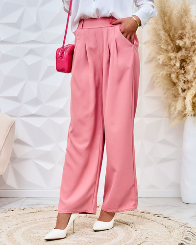Royalfashion Pantaloni largi din țesătură pentru femei