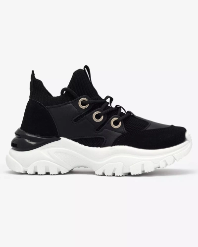 Adidași sport de damă de culoare neagră Hasola- Footwear
