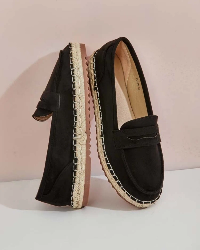 Royalfashion Mocasini de damă din piele întoarsă eko Monum