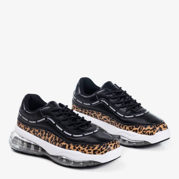 Ghete leopard Gromin negre - Încălțăminte