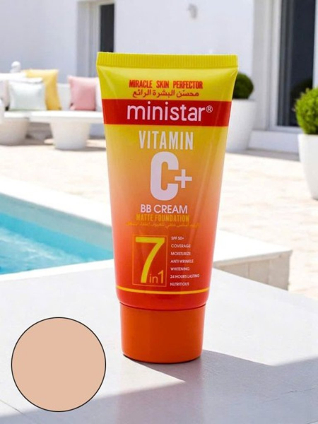 MINI STAR Cremă BB hidratantă cu vitamina C, cu finisaj mat Light