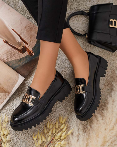 Royalfashion Mocasini lăcuiți de damă Bevevra