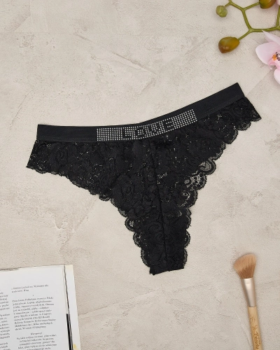 Royalfashion Chiloți de sutien din dantelă neagră