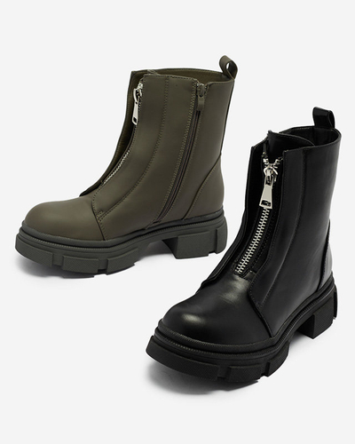 OUTLET Cizme înalte negre izolate pentru femei Slovys- Footwear