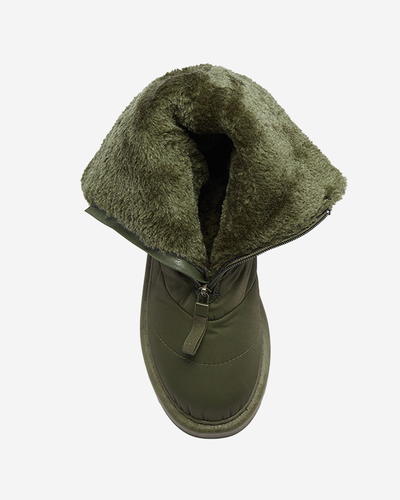 Cizme de damă verde închis a'la cizme de zăpadă Tirigga- Footwear