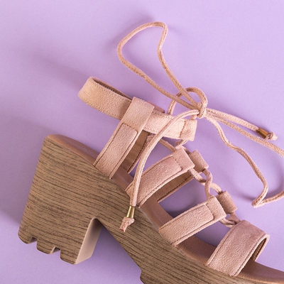 Sandale de culoare roz deschis pentru femei pe postul Tili - Încălțăminte