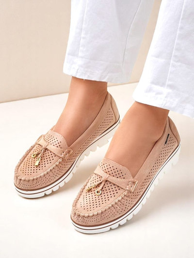 Royalfashion Loafers perforate pentru femei Elissas