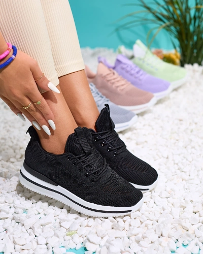 Royalfashion Negru pantofi sport pentru femei Losoyta