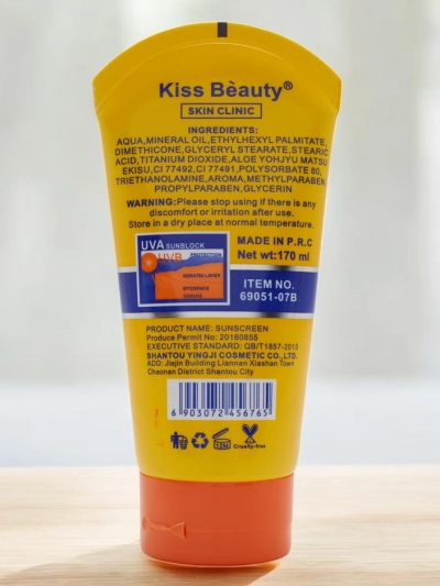 Cremă de protecție solară Kiss Beauty 90 SPF 170ml