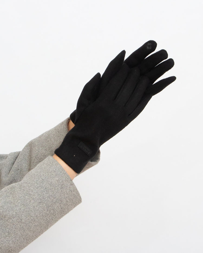 Royalfashion Mănuși negre din material textil pentru femei