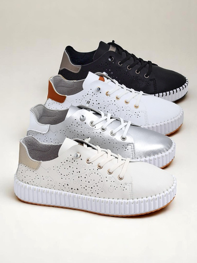Royalfashion Women's Openwork Sneakers Luna Lace