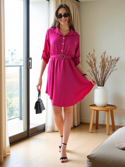 Royalfashion Rochie elegantă până la genunchi pentru femei