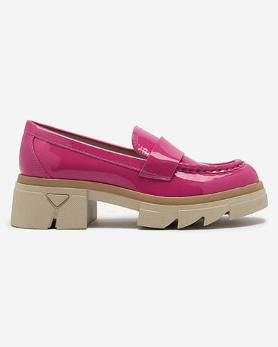 Royalfashion Mocasini fucsia lăcuită pentru femei Gelopa