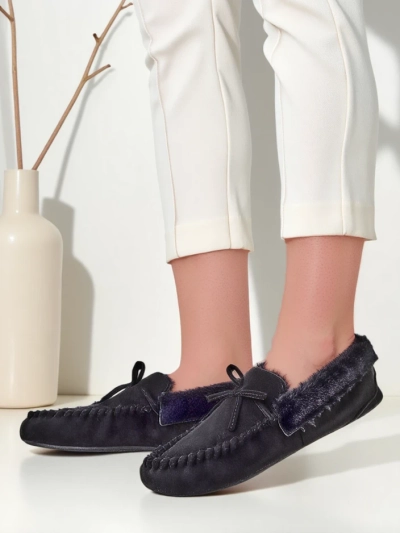 Mocasi pentru femei Royalfashion cu blană Ahtikes