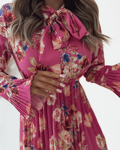 Royalfashion Rochie mini cu motive florale pentru femei
