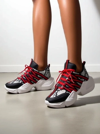 Royalfashion Sneakers sport pentru femei pe o talpă mai groasă Ivvert