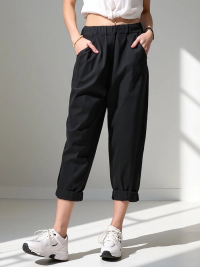 Pantaloni harem pentru femei Royalfashion din vizcoză