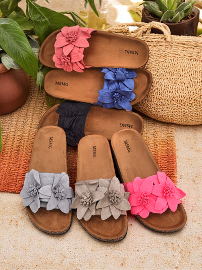 Sandale pentru femei Royalfashion cu flori Foules