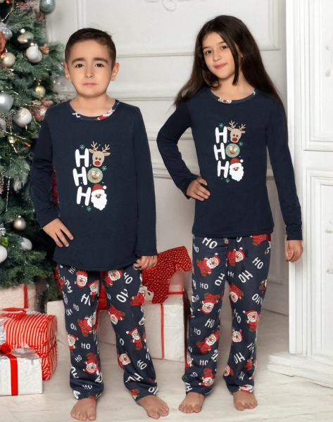 Royalfashion Pijamale pentru copii de Crăciun cu imprimeu