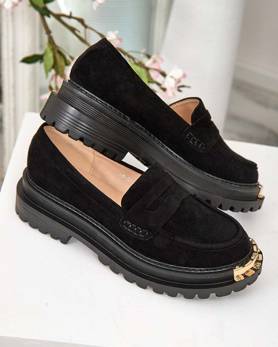 Royalfashion Mocasini de damă din piele ecologică de căprioară Retillum