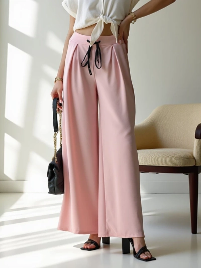 Pantaloni largi pentru femei Royalfashion