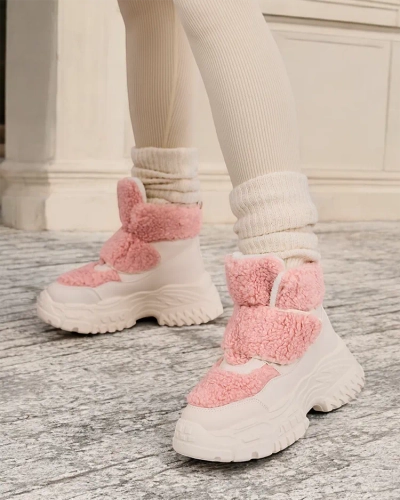 Royalfashion Cizme de iarnă pentru femei cu piele de oaie Segulla