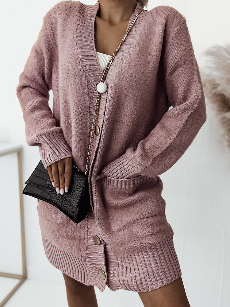 Royalfashion Pulover cu cuvertură pentru femei roz