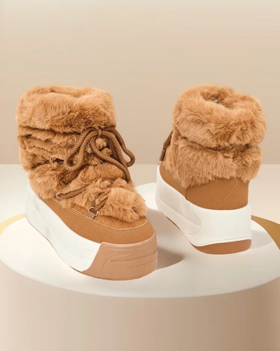 Cizme de zăpadă pentru femei Royalfashion Rozuri