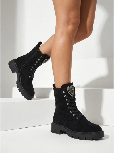 Botine Dama eco piele intoarsa Euni