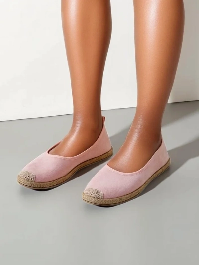 Espadrile ecologice din suede pentru femei Royalfashion Aroles