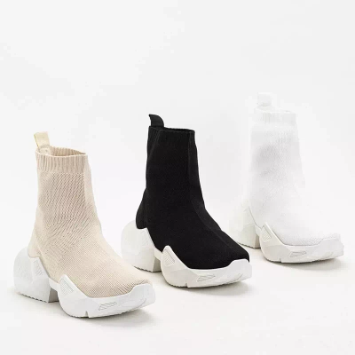 OUTLET Pantofi sport inalti dama Gohi albi - Incaltaminte