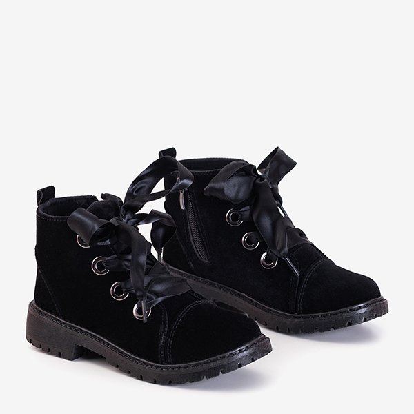 Cizme negre pentru copii de la Mevey - Pantofi