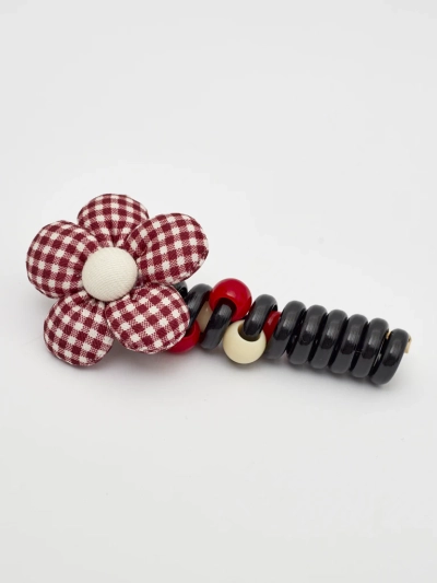 Royalfashion Elastic de păr în formă de spirală cu o mică floare Blossom Coil