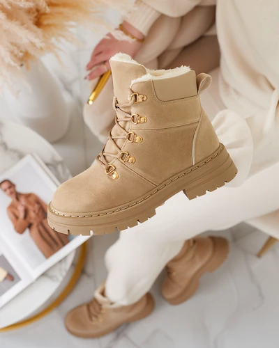 Royalfashion Tramplini pentru femei maro deschis Develier