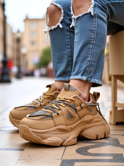 Sneakers pentru femei Royalfashion cu talpă groasă Reterri