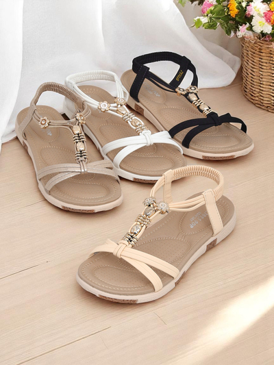 Royalfashion Sandale pentru femei cu ornamente Veve