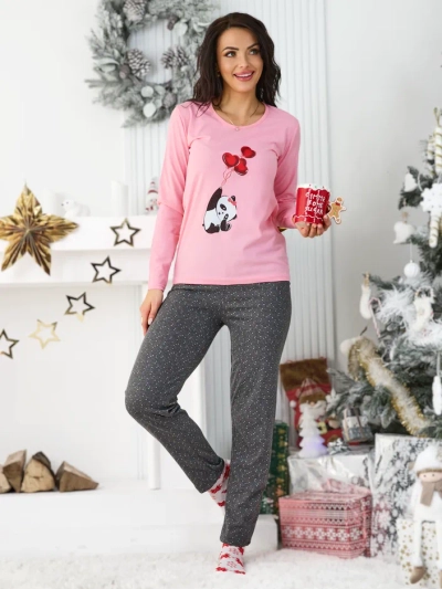 Royalfashion Pijama din Bumbac pentru Femei cu 2 Piese
