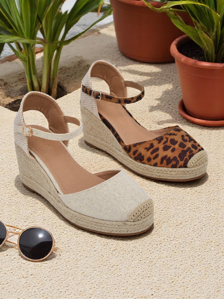 Dylne sandale koturne Callista Royalfashion bež ekologicka kozha