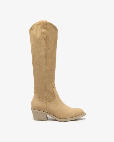 Royalfashion Cizme izolate de damă în culoarea camel Comfy Elegance