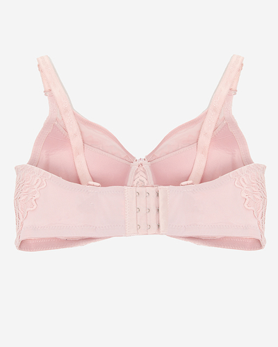 Sutien roz pentru damă cu dantelă - Lenjerie intimă