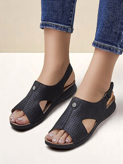Royalfashion Sandale decupate pentru femei Leminni