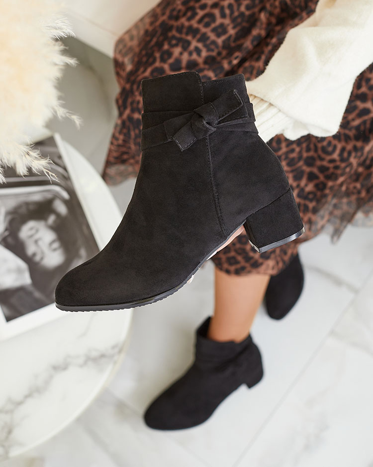 Royalfashion Cizme stiletto joase pentru femei negre Referra