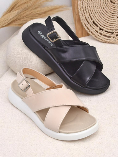 Royalfashion Damskie sandały na grubszej podeszwie Riva Star