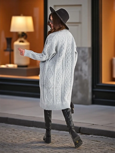 Pulover poncho tricotat pentru femei de la Royalfashion