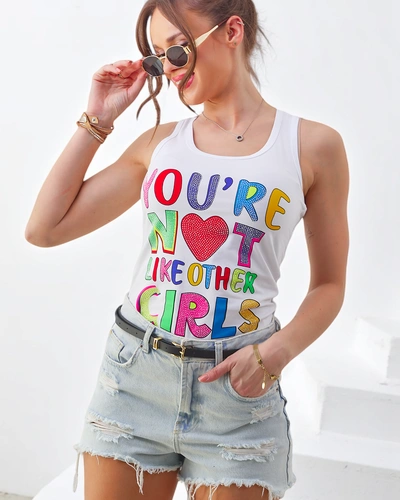 Top de bumbac pentru femei Royalfashion cu bretele și imprimeuri unice