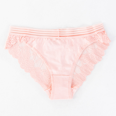 Chiloți de damă roz deschis din dantelă - Lenjerie intimă