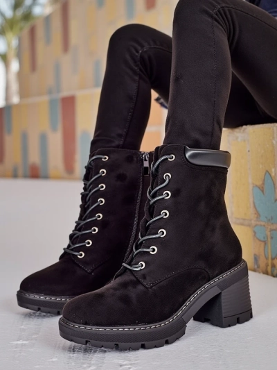 Royalfashion Botine cu siret pentru femei Esio